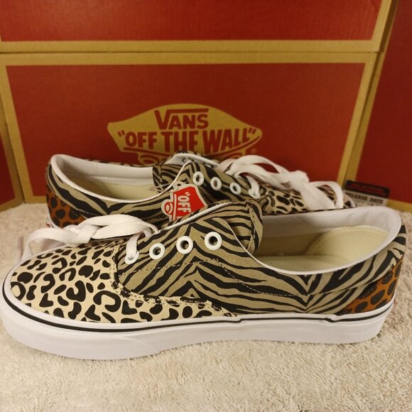 Vans Men's 3.5/Women's 5 Era Safari Leopard/Zebra Multicolor  VN0A54F19M7 - Picture 10 of 11